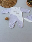 LitaeTrend 0-3 3-6 Ay Lucky Turk Nakışlı Es Çizgi Boy Şapkalı Erkek Bebek Tulumu Kahvemelanj thumbnail 1