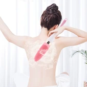 360° Dönebilen Pilli Titreşimli Kauçuk Duş Masaj Fırçası Rahatlatıcı thumbnail 2