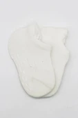 LitaeTrend 2'li Sneakers Kaymaz Basic Penye Çorap Bs20103 Ekru Ekru thumbnail 4