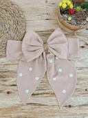 LitaeTrend Yenidoğan Papatya Desenli Trilüks Unisex Kundak Bebek Battaniyesi Kahverengi thumbnail 6