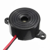 3-24V Devreli 22.6mm Kulaklı Buzzer - Siyah thumbnail 7