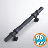 Mobilya Çekmece Mutfak Dolabı Dolap Kulpları Kulbu Kulpu Siyah Metal Kulp 96 mm-9.6 cm thumbnail 1