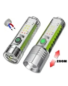 El Feneri 8 Mod Şarjlı Fosforlu Mıknatıslı Led El Feneri thumbnail 2