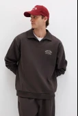 Mavi 0S10479-70219 Polo Yaka Nakışlı Erkek Kapüşonlu Sweatshirt thumbnail 2