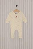 LitaeTrend Kız Bebek Patikli Tulum  Krem thumbnail 1