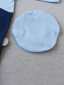 LitaeTrend 3-6 9-12 12-18 Ay Özel Kuvvetler Nakışlı Bere Şapkalı Kız Erkek Bebek Tulumu Lacivert thumbnail 4