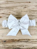 LitaeTrend Yenidoğan Pırıltı Taç Nakışlı İnci Delüks Kundak Bebek Battaniyesi Ekru thumbnail 5