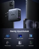 UGREEN 65W Şarj Cihazı Type-C 3xUSB-C, 1xUSB-A, Siyah, 70774 thumbnail 8