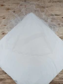 LitaeTrend Yenidoğan Bal Peteği Taç Nakışlı Kundaklı Trilüks 3lü Alt Açma Seti Ekru thumbnail 5