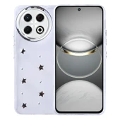 Gpack Tecno Spark 30 Pro uyumlu Kılıf Kenarlar Airbagli Simli Şeffaf Kutup Kapak thumbnail 2