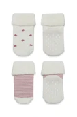 LitaeTrend Bistyle 2'li Havlu Soket Kaymaz Çorap 10504 Ekru Pudra thumbnail 3