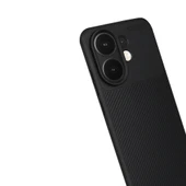 Gpack Vivo V60 5G uyumlu Kılıf Negro Karbon Görünümlü Silikon thumbnail 2