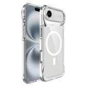 Gpack iPhone 17 Air uyumlu Kılıf Lüx Pürüzsüz Sert Silikon Magsafeli T-Max Şeffaf thumbnail 1