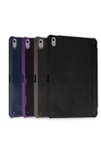 LitaeTrend iPad Pro 11 (2024) Kılıf Color Karbon Tablet Kılıfı - Derin Mor thumbnail 2