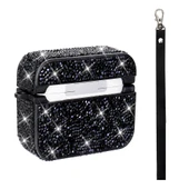 Gpack Airpods 3. Nesil uyumlu Kulaklık Kılıfı Bilek Askı Aparatlı Simli Airbag 45 thumbnail 2