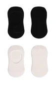 LitaeTrend Bistyle 2'li Penye Babet Silikonlu Basic Çorap 30104 Siyah Ekru thumbnail 4