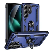 Gpack Samsung Galaxy S25 Ultra uyumlu Kılıf Vega Sert Silikon Tank Standlı Yüzüklü Mıknatıslı thumbnail 2