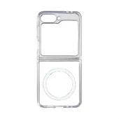 Gpack Samsung Galaxy Z Flip 7 uyumlu Kılıf M-Safe Şarj Özellikli Sert PC Embos Kapak thumbnail 1