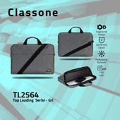 Classone TL2564 15,6 inç  Notebook El Çantası-Gri thumbnail 2