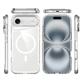 Gpack iPhone 17 Air uyumlu Kılıf Lüx Pürüzsüz Sert Silikon Magsafeli T-Max Şeffaf thumbnail 2