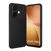 Gpack Vivo V60 5G uyumlu Kılıf Negro Karbon Görünümlü Silikon thumbnail 3