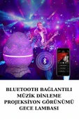 LitaeTrend Dinozor Speaker Renk Değiştirme Projeksiyon Modu Bluetooth Hoparlör Gece Lambası thumbnail 1