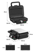 Kiwi KSM-2432 Çıkarılabilir Plakalı Waffle Makinesi - Tost Plakası Hediye thumbnail 5