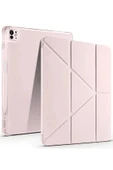 LitaeTrend iPad Air 13 (2024) Kılıf Kalemlikli Mars Tablet Kılıfı - Rose Gold thumbnail 1