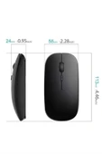 LitaeTrend Siyah Wireless Kablosuz Sessiz Mouse Bluetooth Bağlantılı thumbnail 3