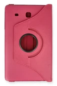 LitaeTrend Samsung Galaxy T560 Tab E 9.7 Kılıf 360 Tablet Deri Kılıf - Pembe thumbnail 2