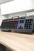 LitaeTrend Q Klavye RGB Işıklı Klavye Ve Mouse Seti Kablolu Mouse Hediyeliş thumbnail 3