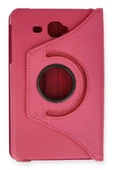 LitaeTrend Samsung Galaxy T280 Tab A 7 Kılıf 360 Tablet Deri Kılıf - Pembe thumbnail 2