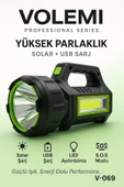 Volemi V-069 Uzun Menzilli Şarjlı Kamp Lambası El Feneri – Deprem, Acil Durum, Bahçe Ve Kamp Kullanımı thumbnail 2