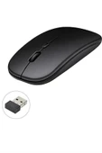 LitaeTrend Kablosuz Mouse Fare Şarjlı Bluetooth Wireless Çift Modlu Sessiz thumbnail 1