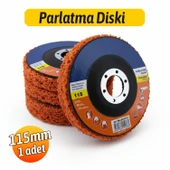 Parlatma Diski Turuncu 115 mm Ahşap Metal Döküm Yüzeyler İçin Pas Boya Sökücü Flap Disk thumbnail 2