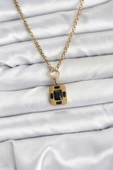 316L Çelik Zincir Gold Renk Vintage Model Kadın Kolye - TJ-BKO10687 thumbnail 1