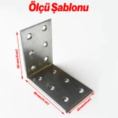 Metal L Demiri 40x60x60 mm Köşebent (50 Adet) Mobilya Dolap Eşya Duvara Sabitleme Bağlantı Aparatı thumbnail 3