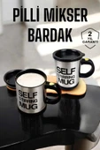 LitaeTrend Mikser Kupa Yazılı Mug Bardak Karıştırma Özelliği thumbnail 2