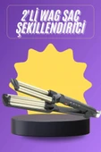 LitaeTrend Profesyonel Seramik Kaplama Saç Şekillendirici Wag Maşa Isı Ayarlı thumbnail 1