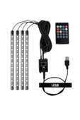 LitaeTrend Araç Içi Aydınlatma Kumandalı 12 Led Ayak Altı Led Ambiyans Işığı Sese Duyarlı Kumandalı thumbnail 4