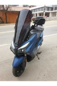 MOTOCAM Kymco Xtown CT 250 Siperlik Ön Cam 2020-2025 Model 83cm Siyah Renkli 4mm UZUN CAM thumbnail 3