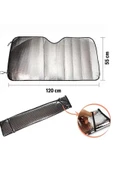 LitaeTrend Güneşlik Koruyucu Perde Metalize Oto Araç Araba Güneşliği Ön Cam Güneşliği thumbnail 5