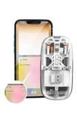 LitaeTrend Mouse Fare Kablosuz Mouse Fare Şarjlı Bluetooth Sessiz 5 Tuşlu Şeffaf thumbnail 3
