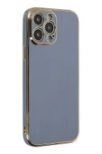 LitaeTrend iPhone 15 Pro Max Kılıf Volet Silikon - Mavi thumbnail 3