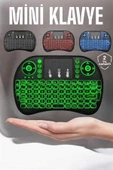 LitaeTrend TV Uyumlu Mini Klavye Q Klavye Işıklı Tüm Cihazlara Uyumlu thumbnail 2