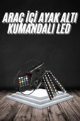 LitaeTrend RGB Işıklı Araç İçi Aydınlatma Kumandalı 12'li Led Işık Renk Değiştirebilen thumbnail 1
