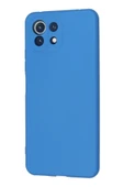 LitaeTrend Xiaomi Mİ 11 Lite Kılıf Nano içi Kadife Silikon - Mavi thumbnail 3