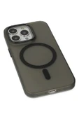 LitaeTrend iPhone 15 Pro Max Kılıf Lodos Magneticsafe Mat Kapak - Siyah thumbnail 4