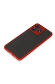 LitaeTrend Realme C53 Kılıf Montreal Silikon Kapak - Kırmızı thumbnail 4