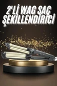 LitaeTrend İkili Wag Maşa Saç Şekillendirici Seramik Kaplama Isı Ayarlı thumbnail 1